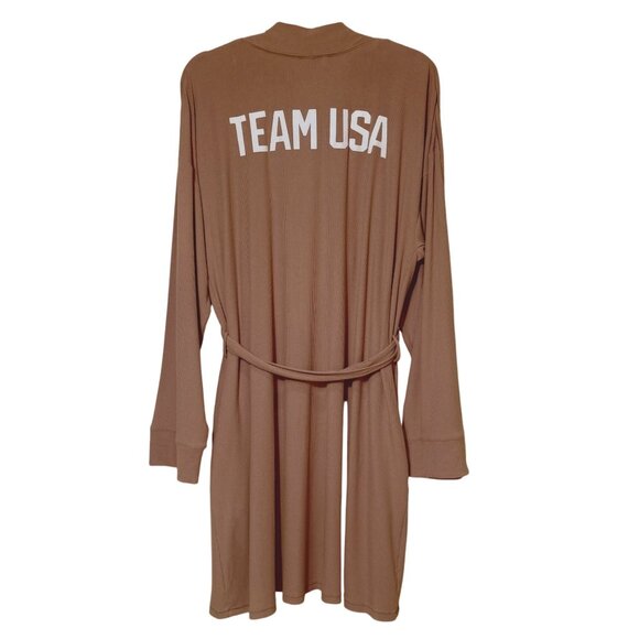 SKIMS Soft Lounge Robe Team USA Sienna XL - Picture 3 of 14